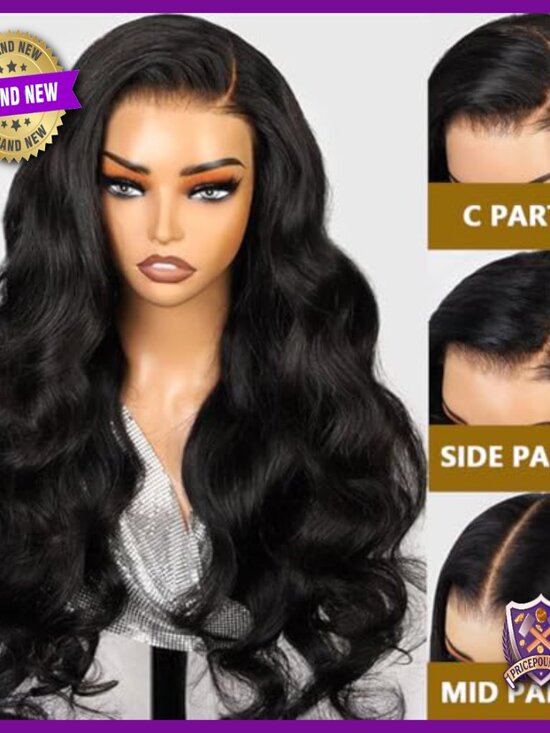 28 Inch Body Wave Human Hair Wig HD Lace Frontal Glueless main image 5